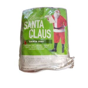 Here Comes Santa Clause Santa Suit ONE SIZE FITS MOST Christmas Dress Up Costume